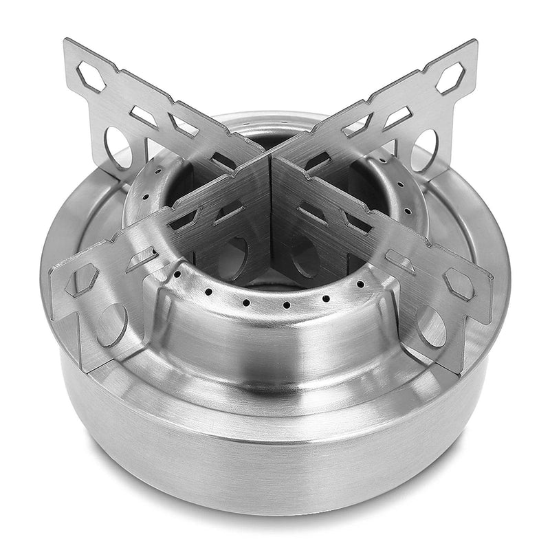Enagua Mart Lixada Camping Stove - Ultralight Aluminum Alloy Alcohol Stove with Lid for Hiking, Picnics, and Outdoor Cooking - Enagua Mart