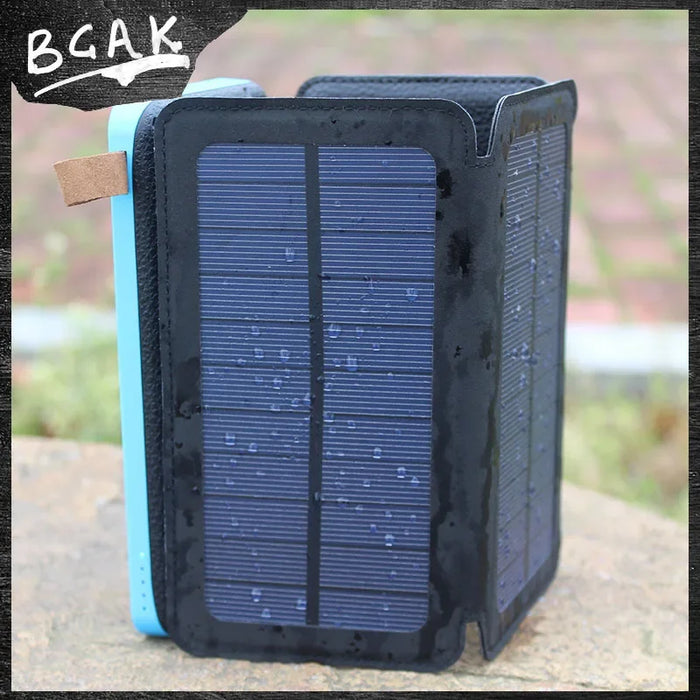 Enagua Mart 25000mAh Solar Power Bank - Large Capacity Waterproof Mobile Power Bank