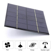 Enagua Mart 10W Waterproof Solar Panel - 5V/12V Outdoor DIY Polysilicon Solar Charger for Battery Charging - Enagua Mart
