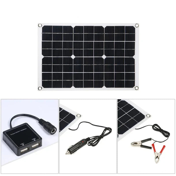 Enagua Mart Solar Power Generation System - 6000W Inverter, 110V/220V, 12V 30A Controller