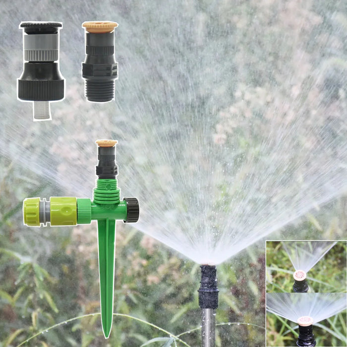 Enagua Mart 360° Garden Sprinkler - Automatic Rotation Irrigation Watering System for Lawns, Farms, and Greenhouses