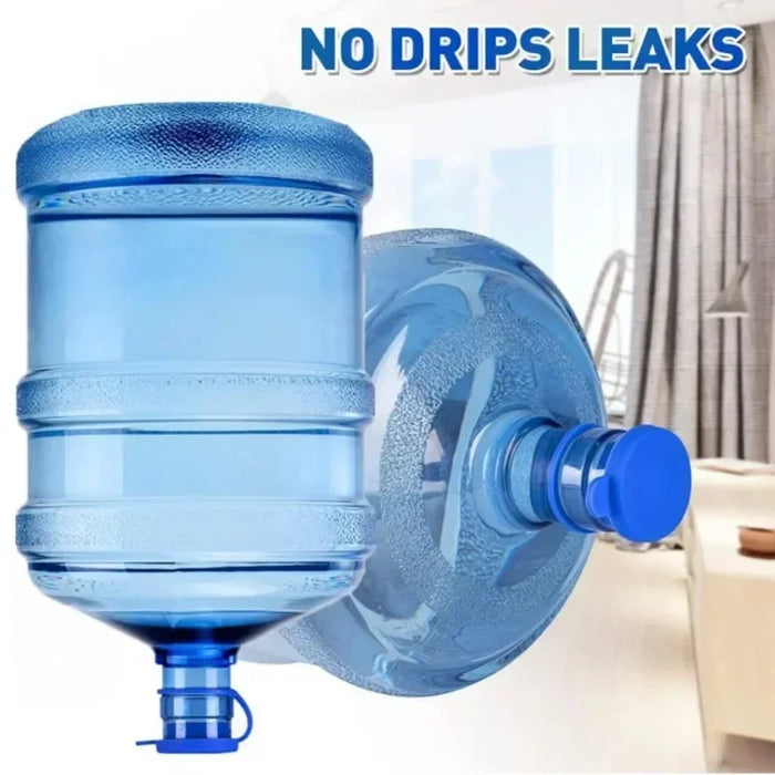 Enagua Mart 5 Gallon Water Jug Caps - Non-Spill Bottle Caps with Inner Plug, Durable Reusable Silicone Water Bottle Cover