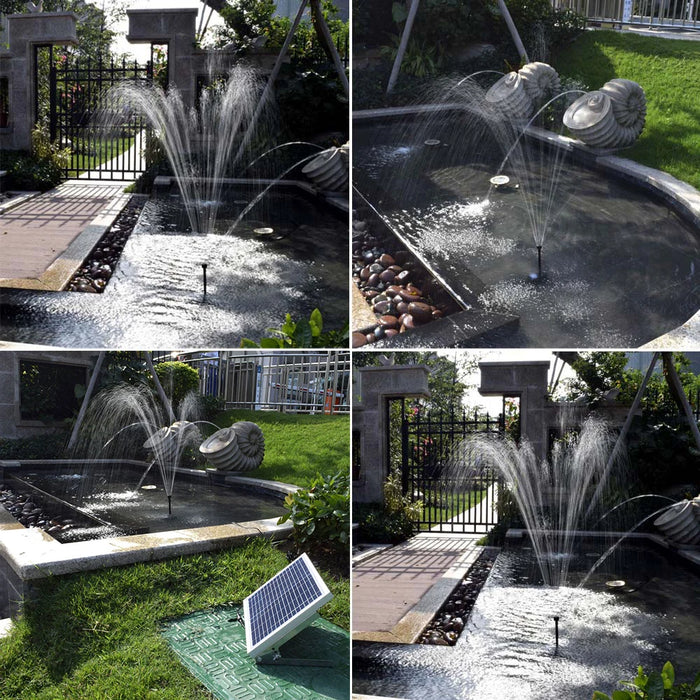 Enagua Mart 10W Solar Fountain Pump - Outdoor Garden Water Pump for Ponds, Pools, and Decorative Water Features