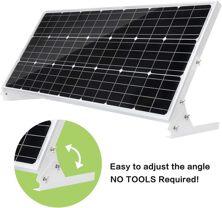 Enagua Mart Battery Charger 100W Off-Grid System - 12V Solar Charge Controller and Mounting Kit