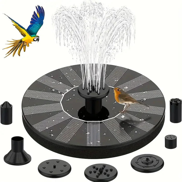 Enagua Mart Solar Power Bird Bath Fountain Pump - Colorful Floating Decoration for Garden