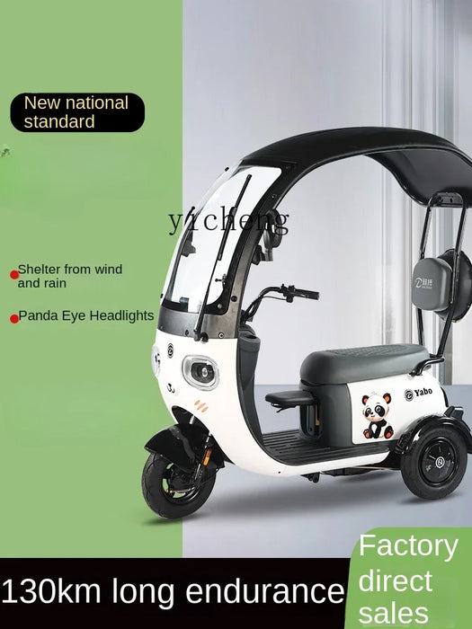 Enagua Mart Electric Tricycle - ZC Recreational Battery Car for Adults, Seniors, and Home Use