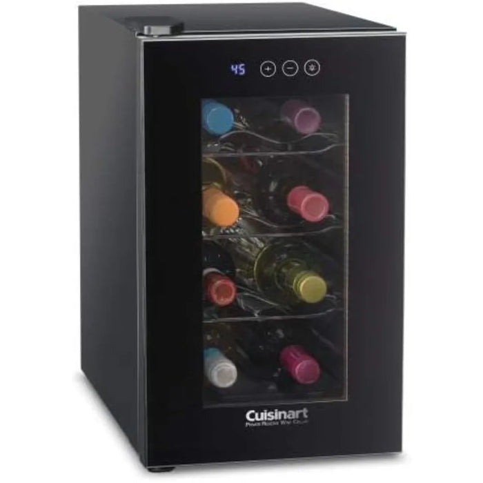 Enagua Mart 8-Bottle Private Reserve Wine Cellar - Compact Countertop Wine Cooler, Black