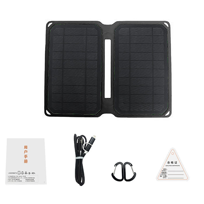 Enagua Mart Foldable Solar Panel Kit - 28W USB ETFE Mobile Phone Power Bank Charger for Camping