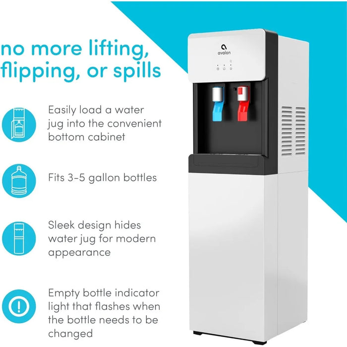 Enagua Mart Bottom Loading Water Cooler Dispenser – Hot & Cold with Child Safety Lock