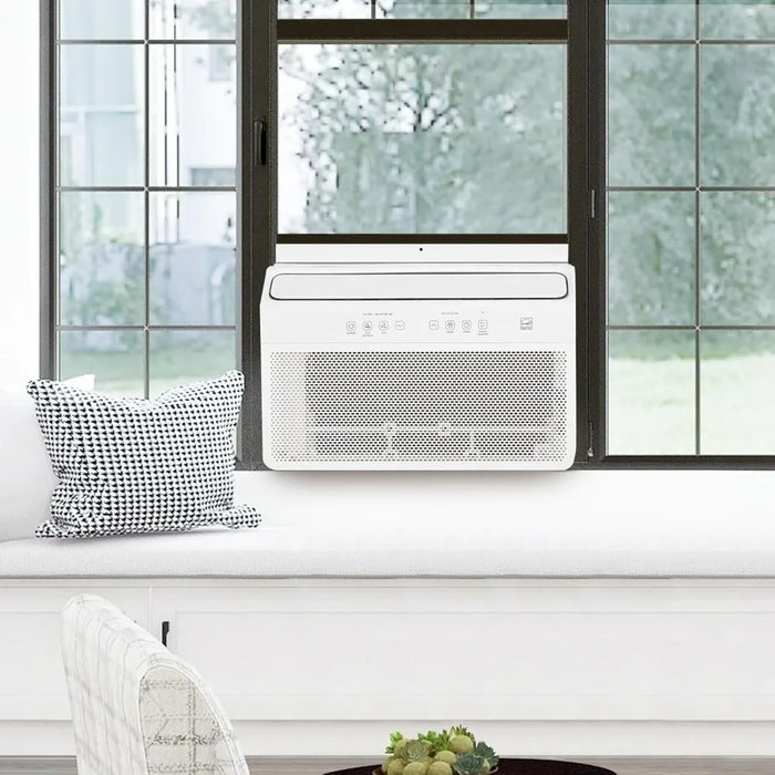 Enagua Mart 8,000 BTU Smart Inverter Window Air Conditioner - Wi-Fi Enabled, Ultra Quiet Cooling for Home/Office (Cools up to 350 sq. ft.)