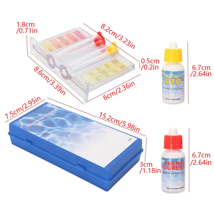 Enagua Mart pH & Chlorine Water Test Kit - Hydrotool Testing Kit for Pools, Hydroponics, and Aquariums