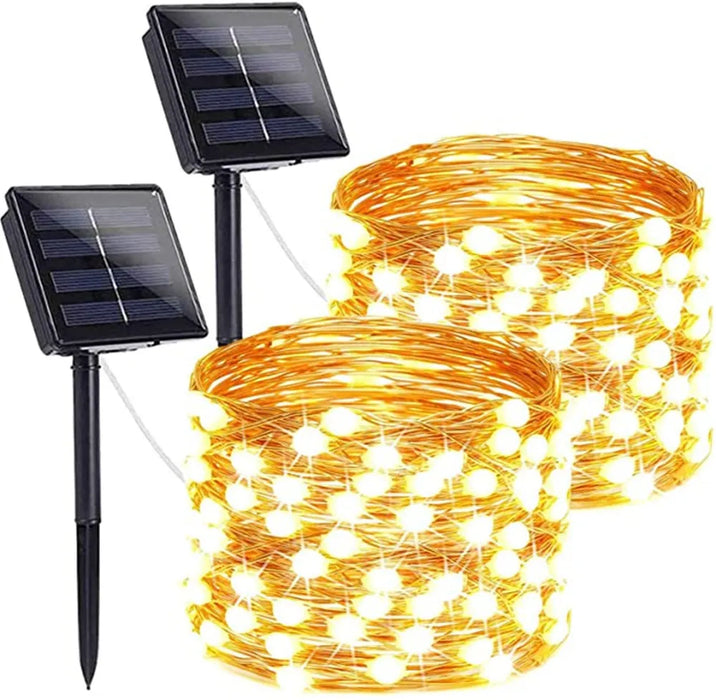 Enagua Mart DIY Solar LED Light - 20M 10M Outdoor Festoon Fairy Garland String Lights