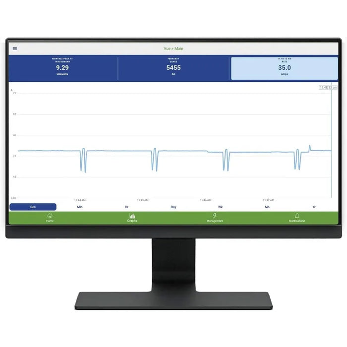 Enagua Mart Gen 3 Smart Home Energy Monitor - Real-Time Electricity Monitoring with 16x 50A Sensors and Solar Net Metering