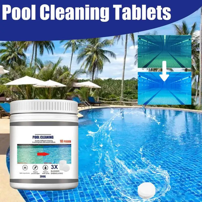 Enagua Mart Pool Cleaning Effervescent Tablets - Fast-Acting Hot Tub Cleaner, Odor Eliminator