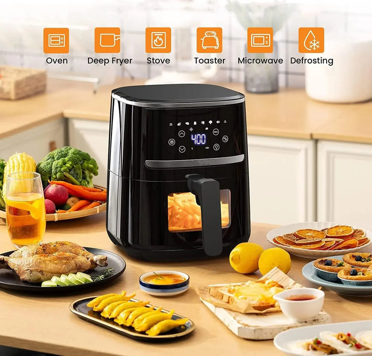 Enagua Mart 5Qt Large Air Fryer Oven Combo - 1500W with Touch Screen and 7 Accessories