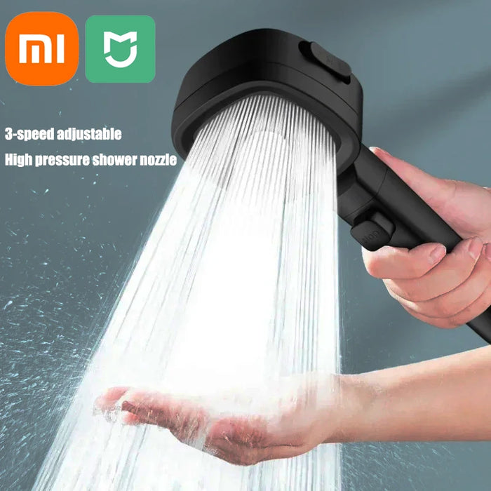 Enagua Mart Xiaomi Mijia High-Pressure Shower Head - 3 Adjustable Modes, Water-Saving Bathroom Sprayer