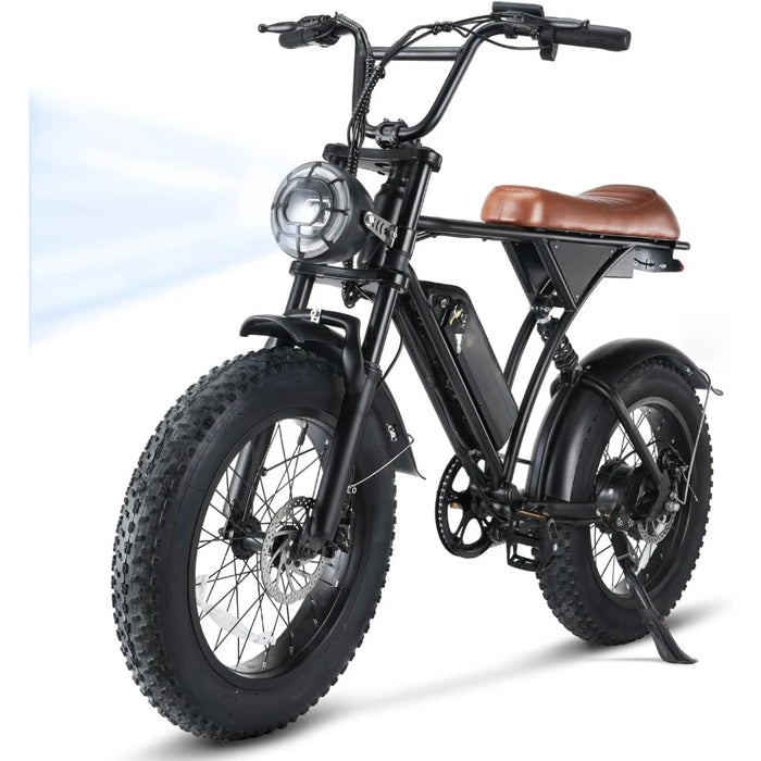 Enagua Mart Electric Bike for Adults - 750W Motor with 374.4Wh Battery, 20" Fat Tire Commuting Off-Road Mountain E-Bike