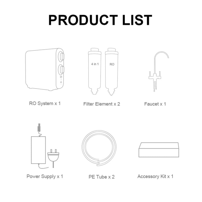 Enagua Mart Nobana 600G High Water Flow Reverse Osmosis Filter - Tankless Purifier Housing