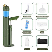 Enagua Mart Portable Hand Pump RO Water Filter Purifier - Emergency Survival Kit for Hiking, Camping, and Travel - Enagua Mart