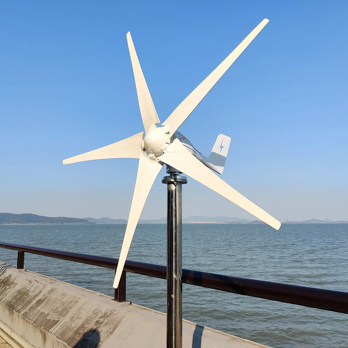 Enagua Mart 1000W Dynamo Wind Turbine Power Generator - 12V/24V/48V with MPPT Charge Controller for Small Home Use