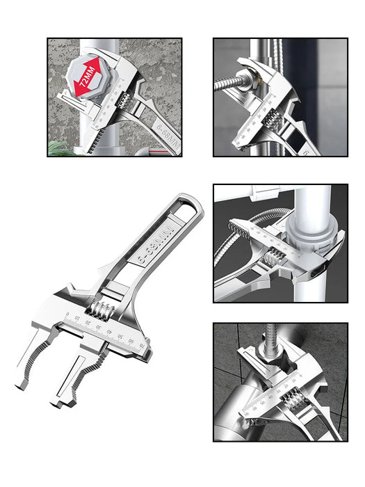 Enagua Mart Multifunctional Sink Wrench – Adjustable Open-End Plumbing Tool