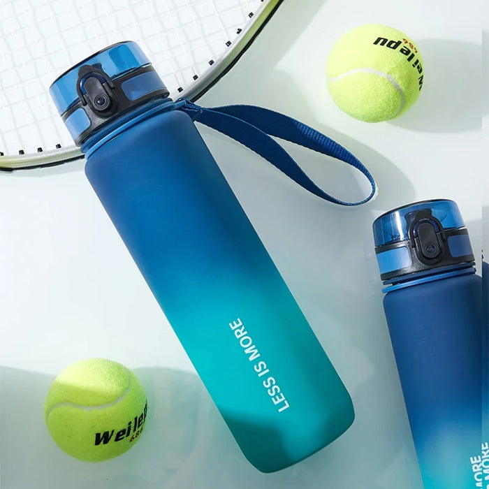 Enagua Mart Gianxi Portable Gradient Color Plastic Water Bottle - Leak-Proof Sports & Travel Jug