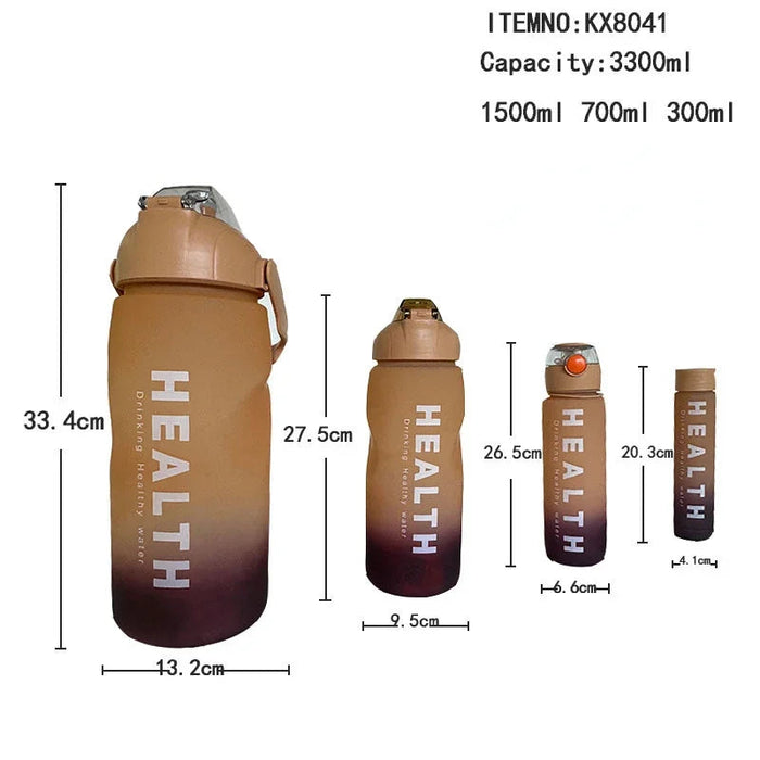 Enagua Mart 4-Piece Set of Gradient Color Water Bottles