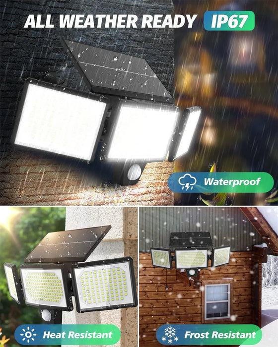 Enagua Mart 304 LED Solar Light Outdoor - Motion Sensor and IP65 Waterproof