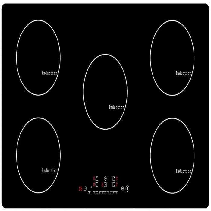 Enagua Mart Multi-Burner Induction Cooktop - 3, 4, or 5 Zone Hob Design for Home and Commercial Kitchens