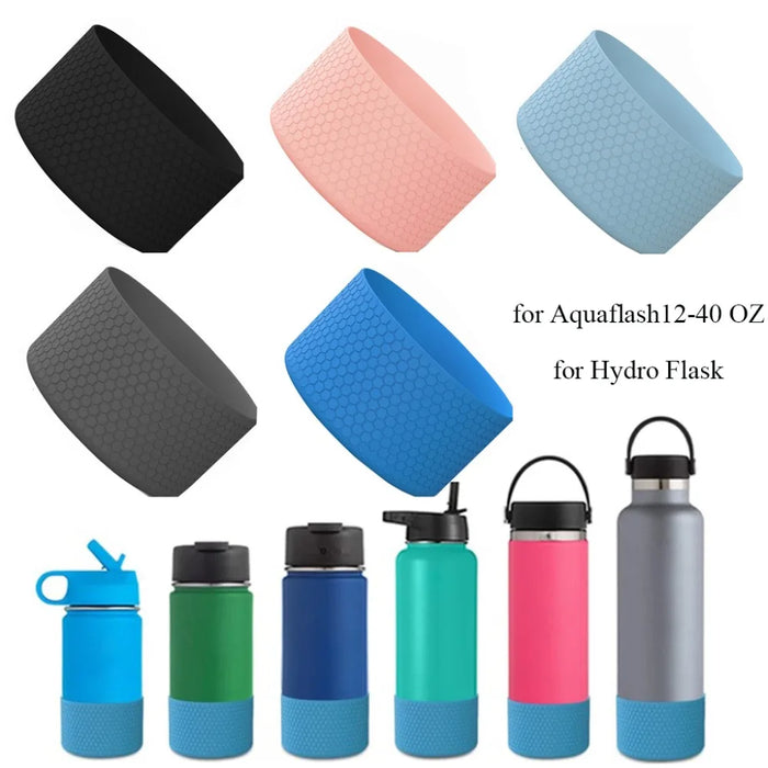 Enagua Mart Anti-Slip Bottle Bottom Sleeve Cover - Hexagon Texture, Fits 12-40 oz Hydroflasks