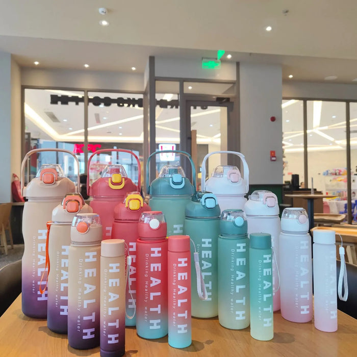 Enagua Mart 4-Piece Set of Gradient Color Water Bottles