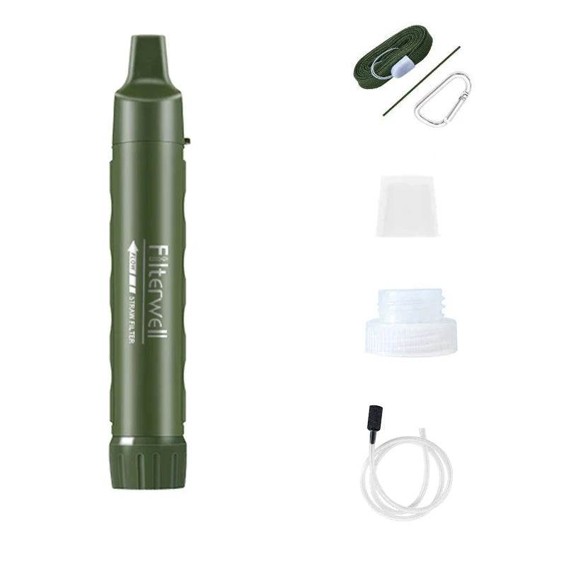 Enagua Mart Personal Camper Water Purifier Filter Straw - Portable Drinking Purifier for Outdoor Adventures - Enagua Mart