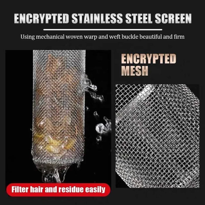 Enagua Mart Stainless Steel Floor Drain Filter Mesh - Anti-Clog Sink Strainer & Hair Catcher for Kitchen & Bathroom