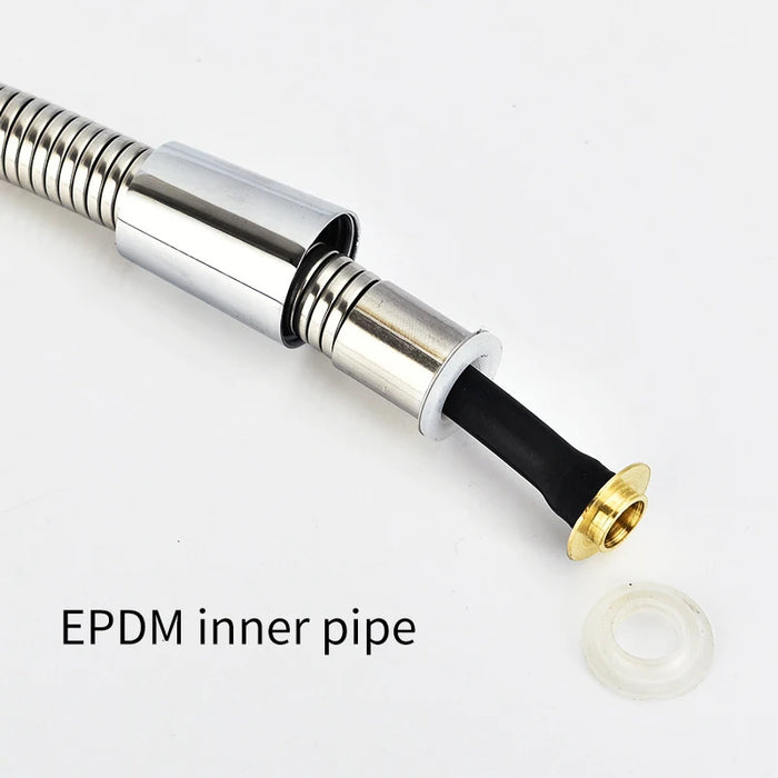 Enagua Mart Stainless Steel Shower Hose - Long Bathroom Extension Plumbing Pipe for Showerhead