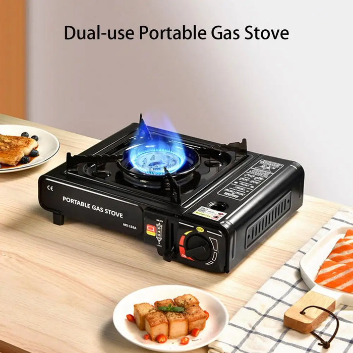 Enagua Mart Portable Windproof Camping Gas Stove - Automatic Ignition and Energy-Saving Design