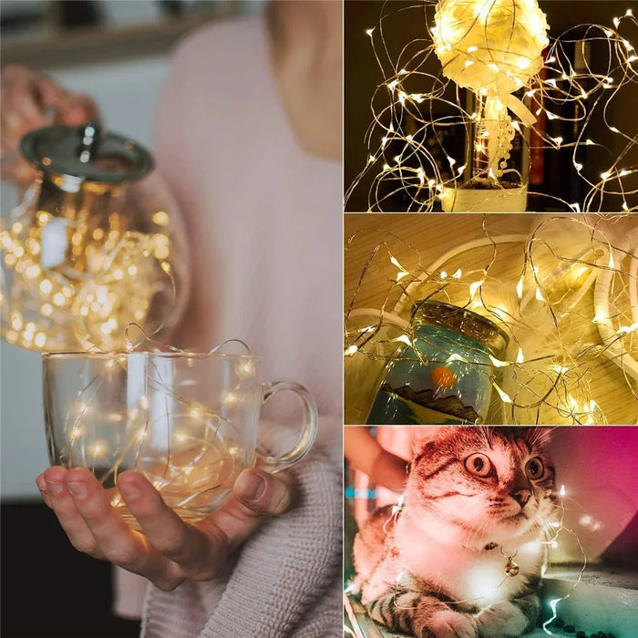 Enagua Mart 12 Pack LED Fairy Lights - Battery Operated Waterproof String Lights for DIY Projects