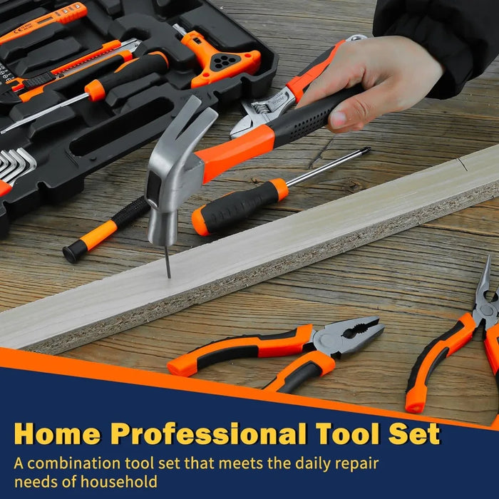 Enagua Mart 84-Piece Professional Home Tool Kit - Ideal for Household Repair, DIY Crafts