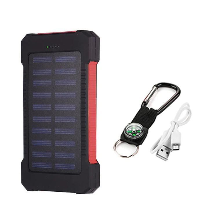 Enagua Mart Portable Power Bank 50000mAh - Solar Phone Charger for iPhone, Large Capacity LED Outdoor Travel Power Bank