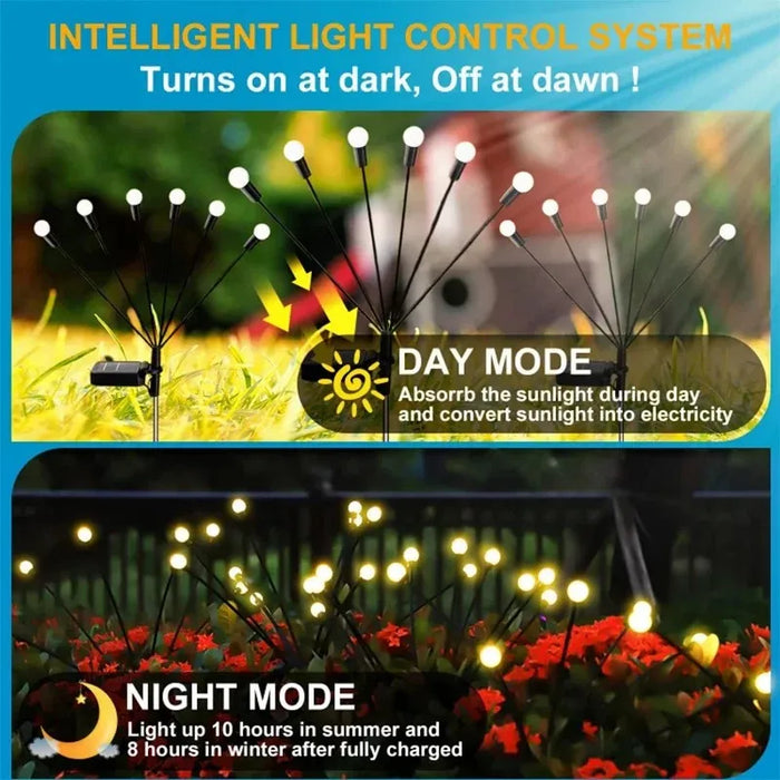 Enagua Mart 6/8/10L Solar Firefly Lights - Waterproof Outdoor Garden Decoration