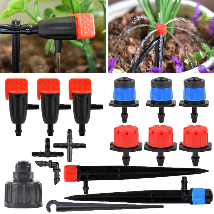 Enagua Mart Adjustable Garden Irrigation Nozzle - 4-7mm Micro Drip Sprinkler Emitter