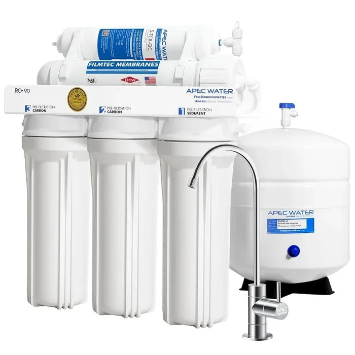 Enagua Mart APEC RO-90 Ultimate Series - High Output 90 GPD Drinking Water System with Ultra Safe Reverse Osmosis