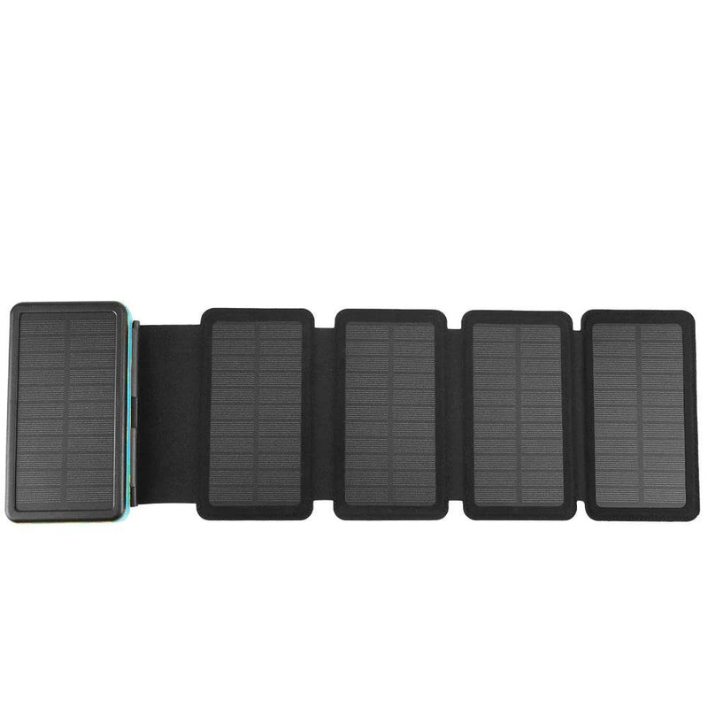 Enagua Mart Portable 20000mAh Solar Power Bank - Folding Solar Charger for Mobile Phones - Enagua Mart
