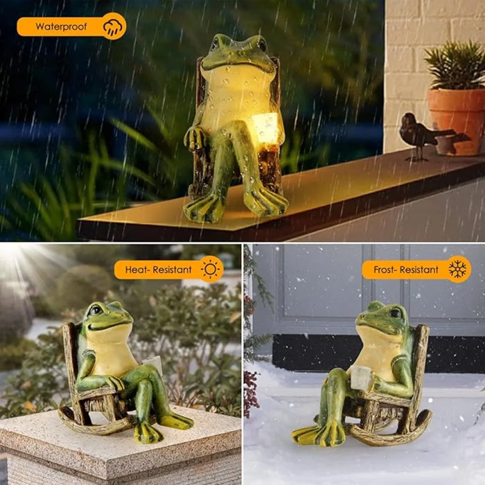 Enagua Mart Halloween Solar Frog Night Light - Waterproof Garden Decoration Ornaments