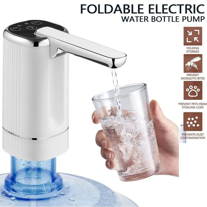 Enagua Mart Electric Water Gallon Pump - 20L Foldable Rechargeable Water Dispenser for Desktop Use