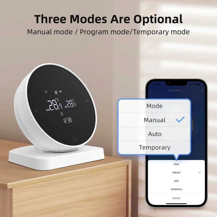 Enagua Mart Tuya Smart Home Thermoregulator - WiFi Warm Floor Thermostat for Electric Heating and Gas Boilers