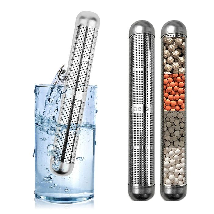 Enagua Mart Alkaline Stick Water Purifier - Stainless Steel Hydrogen Filter Stick to Raise pH and Energize Water