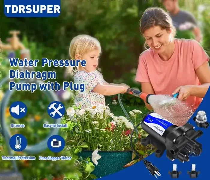 Enagua Mart Fresh Water Pump - 5.5 GPM Booster Pump with 75 PSI Pressure Increase