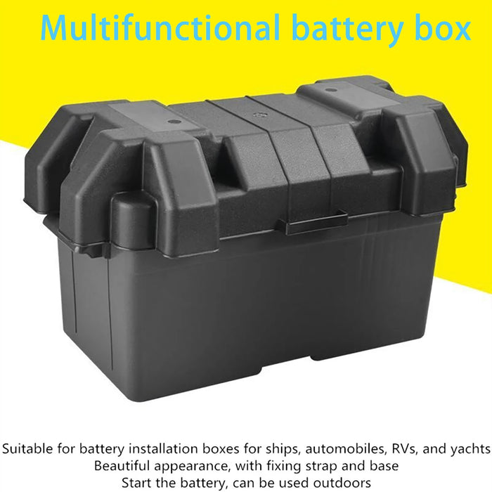 Enagua Mart Lithium Battery Box - Deep Cycle LiFePO4 Battery Storage for Solar, Boat, and RV Camping