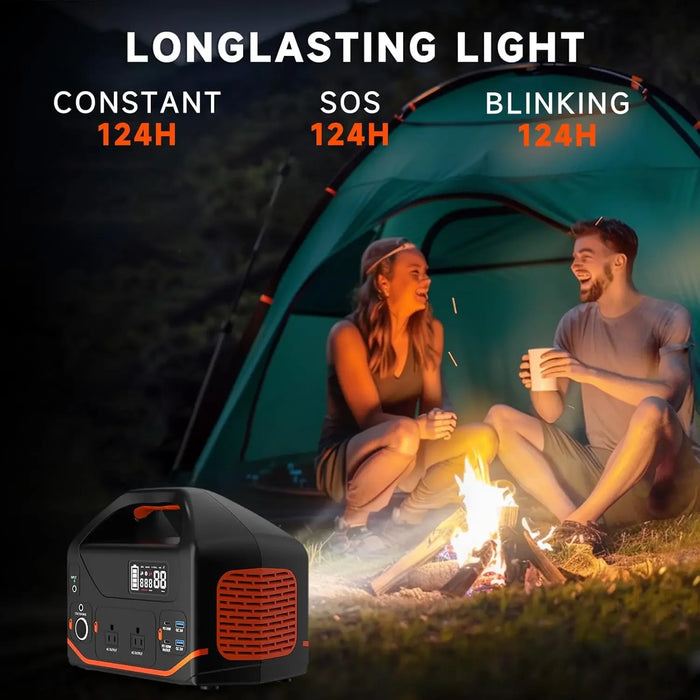 Enagua Mart 600W Portable Power Station - 293Wh Quiet Generator for Camping, Travel, and Emergency Use