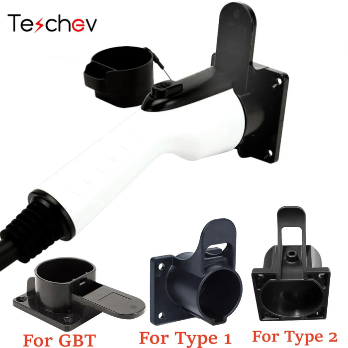 Enagua Mart GKGly EV Charger Plug Holder - Type 2/Type 1/GBT Car Charging Socket Cable Holster